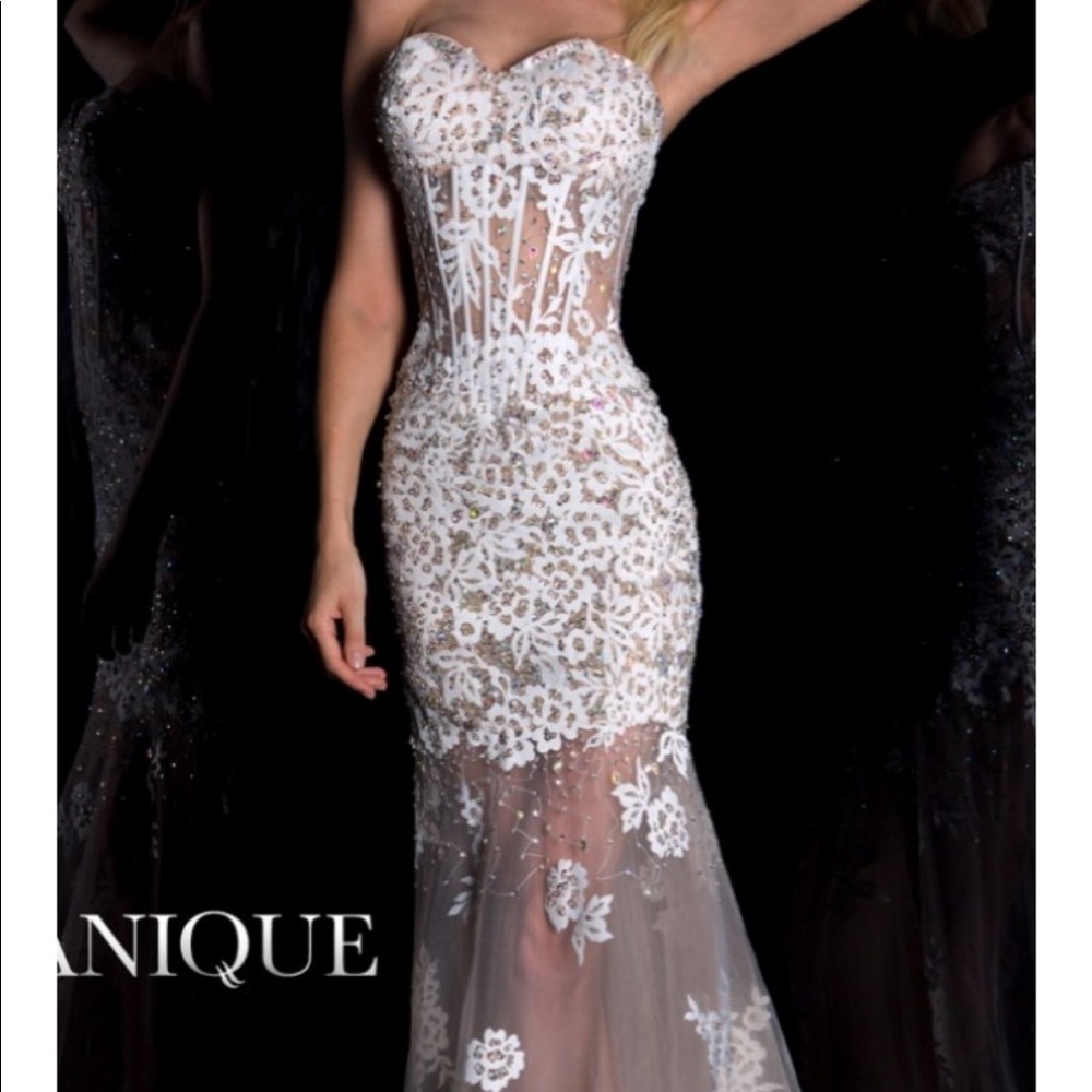 Elegant Appliqued Corset Dress Janique